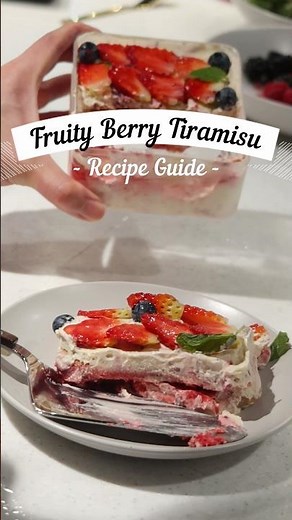 Fruity Berry Tiramisu Recipe as taught in Class 🍓🫐 #recipe