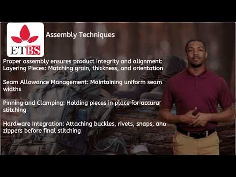 shoe and bag making Module 5 Stitching, Assembly, and Sewing Techniques