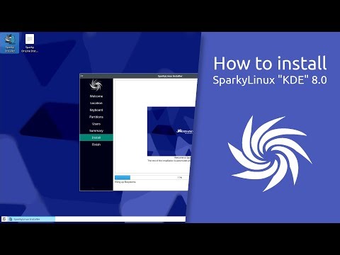 How to install SparkyLinux "KDE" 8.0