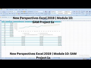 New Perspectives Excel 2019 | Module 10: SAM Project 1a #newperspective #module10 #samproject1a