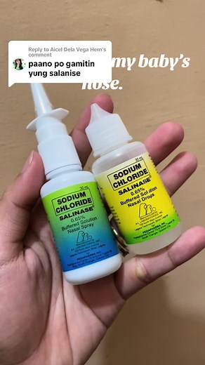 Baby Nose Cleaning Tutorial with Salinase Nasal Spray