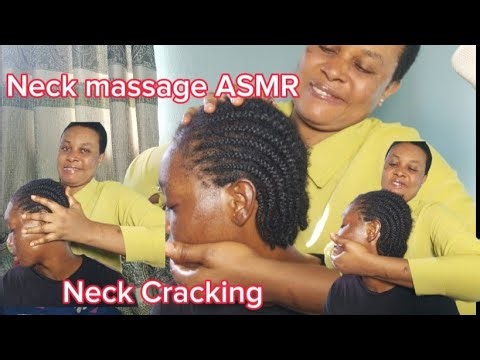 Neck and Shoulder Massage ASMR, Neck Cracking Sounds, Head Massage & Ear Massage for Sleep Sounds 