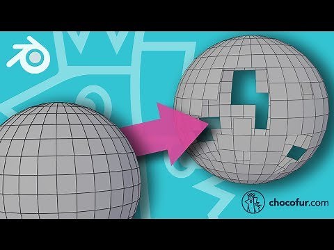Blender 2.8 Beginner Tutorial PART 14: Deleting and Merging Meshes
