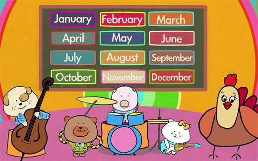 Months of the Year Song - Songs for Kids - The Singing Walrus