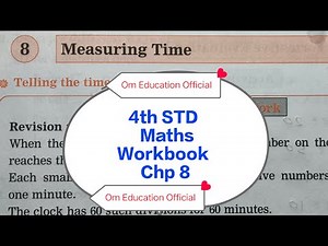4th STD Maths Workbook Chp 8 Measuring Time ‪@OmEducationOfficial‬