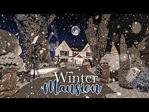 Winter Mansion 200K Bloxburg Speedbuild