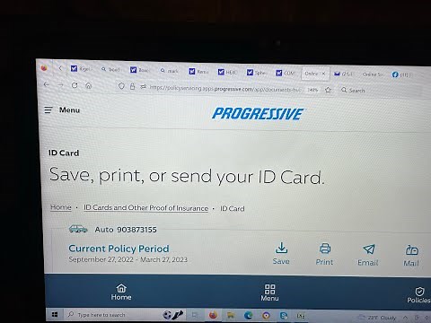 Progressive Insurance how to print ID or proof of insurance cards for all your vehicles.