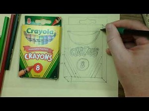 how to draw a crayon box