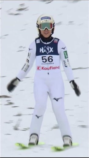 Nozomi's Perfect Takeoff at Lillehammer!🚀 #fisskijumping #worldcuplillehammer