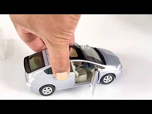 Unboxing Sky Blue Toyota Hybrid Prius Diecast Model Car, Toy Car