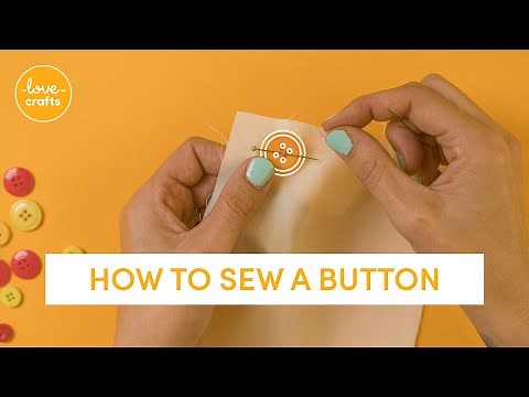 How to sew a button (EASY BEGINNER'S TUTORIAL)
