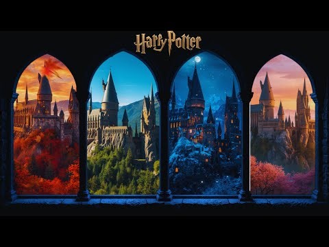 Hogwarts Window View – Magical 4 Seasons Castle Ambience for Sleep & Study (Harry Potter)