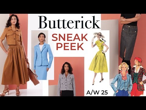 FIRST LOOK 😮 Butterick Fall Winter 2025 Sewing Patterns + Giveaway