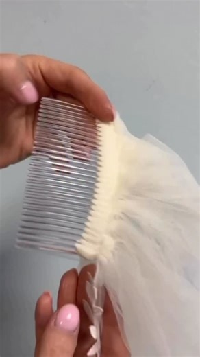 How to attach a metallic comb to a veil🪡✨ #alinaalterations #alterations #wedding #weddingdress #weddinginspiration #veil #bridal #viral #trend #trending #trendy #foryou #fyp #foryoupage #fypシ #fypage #reels #instagram #insta #instamood #instalike #tips #howto #seamstress #love #beautiful #like #share #follow | Alina Alterations