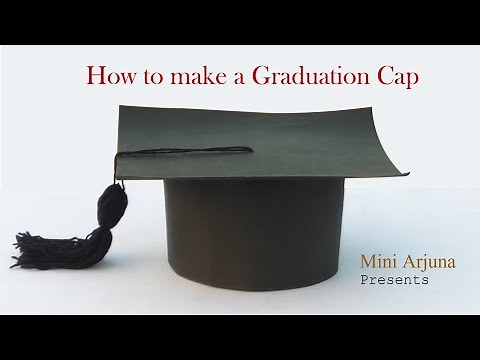 How to make a graduation cap/How to make a paper graduation hat/DIY graduation cap