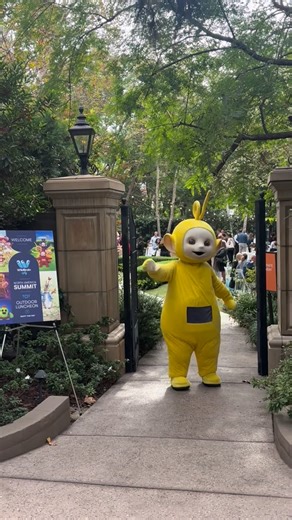 Teletubbies on Instagram: "the wind will always bring Laa-Laa back to her besties!  Video: Laa-Laa, the yellow Teletubby, spinning towards Tinky Winky, Dipsy, and Po, the purple, green, and red Teletubbies."