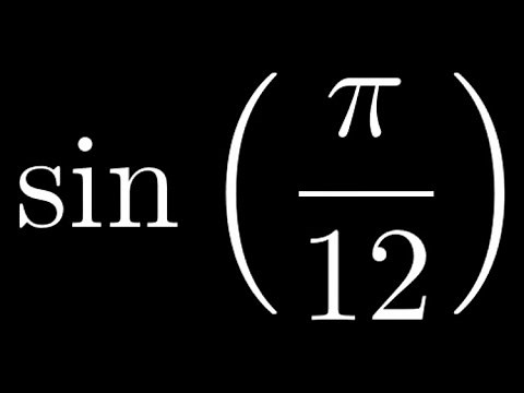 Exact Value of sin(pi/12)