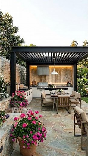 Outdoor Kitchen refresh 🌿 #outdoorkitchens #outdoorkitchenideas #alfresco