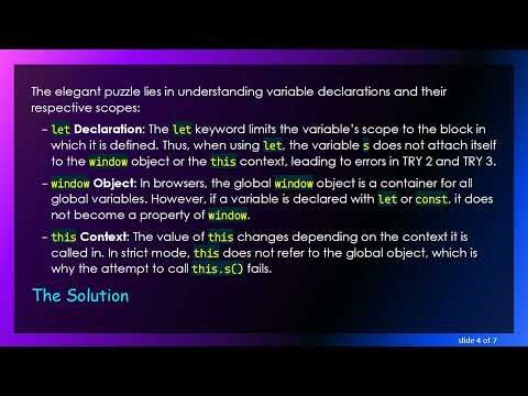 Understanding JavaScript’s Variable Scope: Who Holds the Reference?