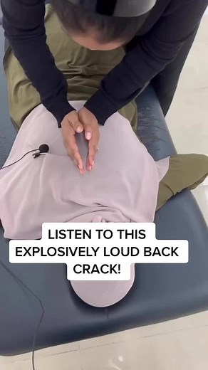 Explosive Loud Back Crack with Chiropractic Adjustment