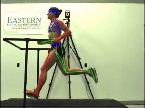 Slow motion running - side view