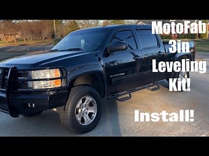 MotoFab 3in Leveling Kit install! 07-13 Chevy Silverado