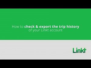 How to check and export your trip history - Linkt