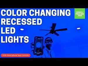 LED COLOR CHANGING LIGHTS | Recessed Led Wafer Lights (Multi-color)