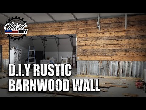 DIY Rustic Barn Wood Wall