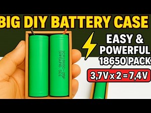 18650 Lithium Battery Holder | DIY Battery Case for Power Bank & Electronics Projects