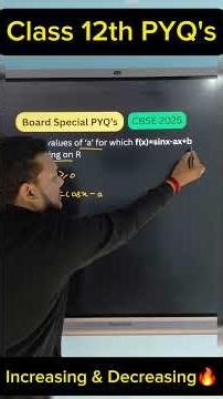 Increasing & Decreasing Fucntion🔥| AOD|Class 12 PYQ's|MCQ's| #yt #cbse #ytviral #ytshorts #maths