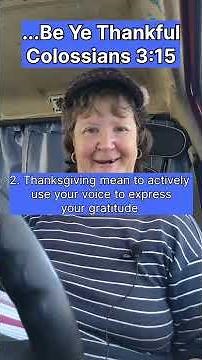 Be Thankful | Daily Devotions: Colossians 3:15