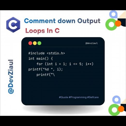 C Programming Basics | For Loop Example for Beginners #shorts #forloop
