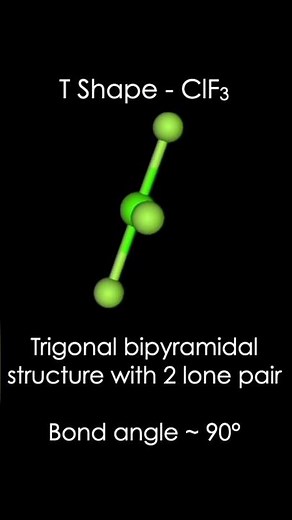 ClF₃ T-shaped molecular geometry explained with VSEPR theory. Learn about sp³d hybridisation