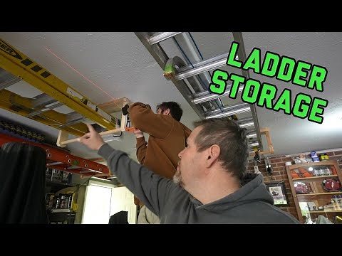 Ladder Hanger PT2, Easy Ladder Storage Solutions