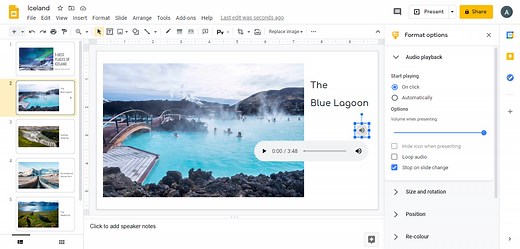 How to Add Audio to Google Slides: Record Voice Overs, Narration, & More