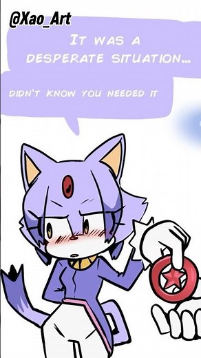 Blaze Was VERY Desperate😳#sonaze #sonicthehedgehog #comicdub #shorts #ship #blazethecat