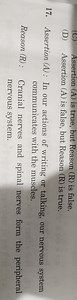 C)Assertion (A) is true, but Reason (R) is false.(D) Assertio... | Filo