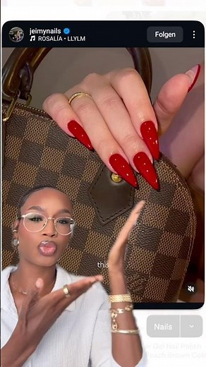 OMG THESE NAILS! DIY Red Gel-X Nails ❤️🥰💋