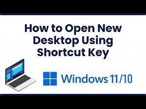 How to Open New Desktop Using Shortcut Key in Windows 10/11