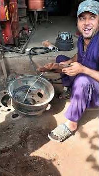 Welding an Alloy Rim to Perfection | Expert Wheel Repair by Hand