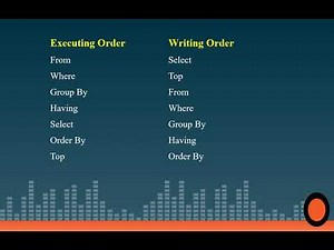SQL Query Order of Execution