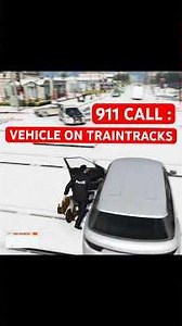 911 VEHICLE ON TRAIN TRACKS 🚂 #lspdfr #gta #lspd #fivem #police #policesimulator #copsim