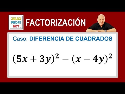 Factorización | Caso 3: diferencia de cuadrados | Video 2 #julioprofe