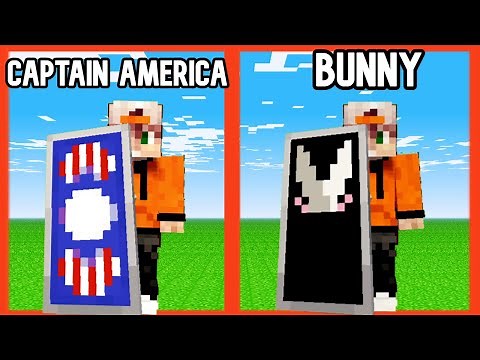 5 Cool Minecraft Shield Designs! (Tutorial)