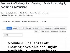 Module 9 - Challenge Lab: Creating a Scalable and Highly Available Environment