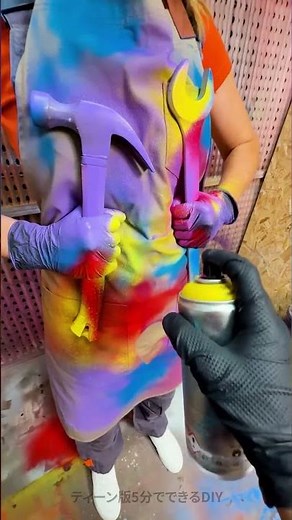 道具とペイントだけで作るDIYエプロンステンシル！🛠️🎨