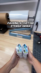 725K views · 7.6K reactions | Packing a custom sticker order #asmrsounds #pov #asmr | AADesigns.co | Facebook