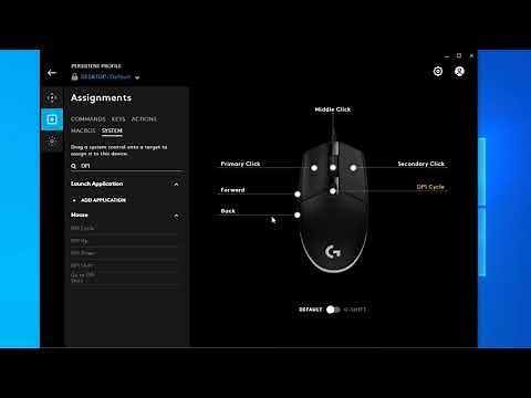 How to change mouse DPI and set DPI Shift in Logitech G Hub | G102