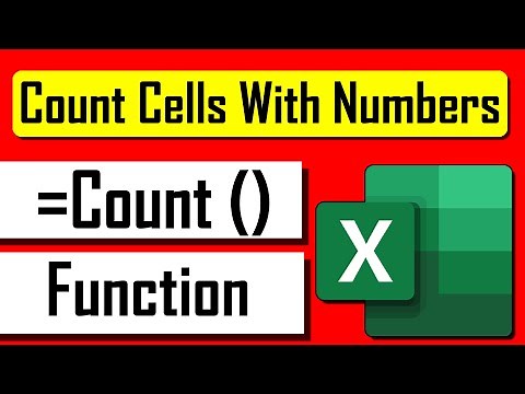 How to Use COUNT Function in Excel